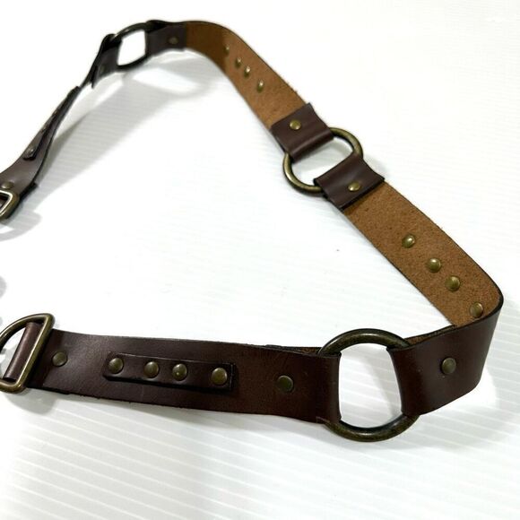 Marc Bernstein Leather Belt Size M/L Western Cowgirl Core Festival - Picture 4 of 13